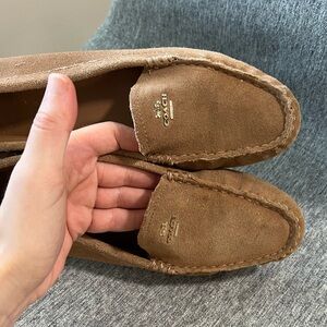 ❌sold❌Coach Women’s Amber tan suede leather loafers size 6.5B